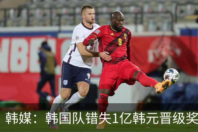 韩媒：韩国队错失1亿韩元晋级奖 但每人仍可拿8000万津贴